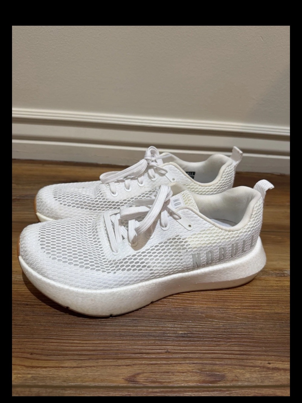 NOBULL Drive Mesh training shoes white breathable mens size 10